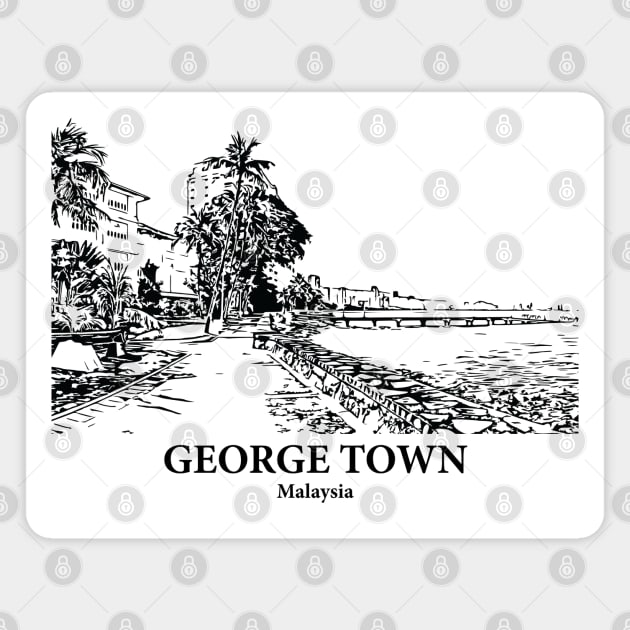 George Town - Malaysia Magnet by Lakeric